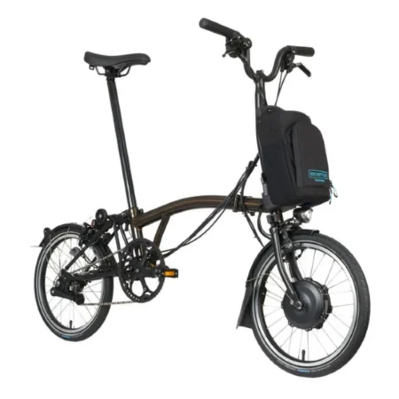 Vélo pliant électrique Brompton Electric C Line Urban - 4 vitesses - Guidon M