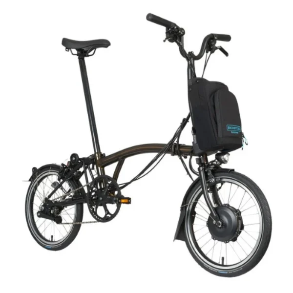 Vélo pliant électrique Brompton Electric C Line Urban - 4 vitesses - Guidon M