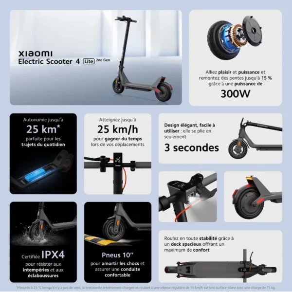Trottinette électrique Xiaomi 4 Lite V2 – Image 5
